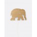 Wall lamp, elephant - Oiled oak