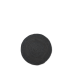 Jute carpet, black - round (size s)