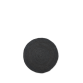 Jute carpet, black - round (size s)