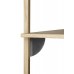 Sector shelf, single/narrow - oak/ black bass
