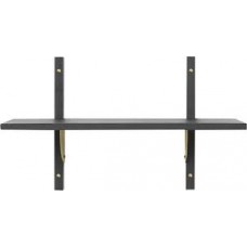 Sector shelf, single/narrow - black ash/ bass