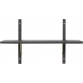 Sector shelf, single/narrow - black ash/ bass