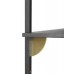 Sector shelf, single/narrow - black ash/ bass