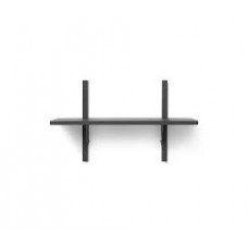 Sector shelf, single/narrow - black ash/ black bass