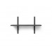 Sector shelf, single/narrow - black ash/ black bass