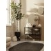 Jute carpet, black - oval (size L)