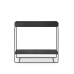 Plant box, two-tier - black
