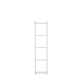 Ladder, 5 steps - light grey