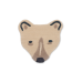 Tufted rug, polar bear head