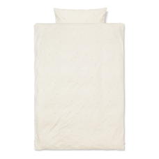 Adult bedding - dot embroidery / off-white