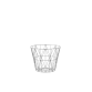Wire basket, small - light grey