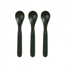 Bamboo spoons, 3 pack - dark green