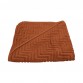 Hooded towel, rust