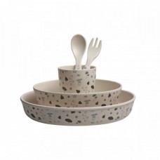 Dinner set - Nature white/blue, Forest Floor