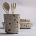 Dinner set - Nature white/blue, Forest Floor