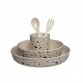 Dinner set - Nature white/rose, Forest Floor