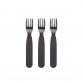 Silicone forks, 3-pack - Stone grey