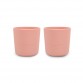Silicone cup, 2-pack - Peach