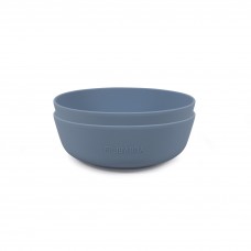 Silicone bowl, 2-pack - Powder blue