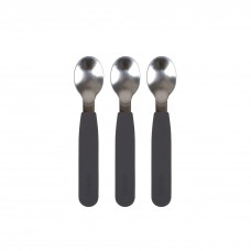 Silicone spoons, 3-pack - Stone grey
