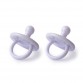 Silicone pacifier 2 pk., 0-36 months - Fresh violet