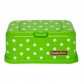 Box for wet wipes - green with dots