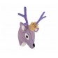 Animal head, deer - purple