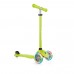 Scooter for children with LED light, Primo - Lime green