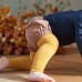 Crawling leggings, size 12-18 months - mustard