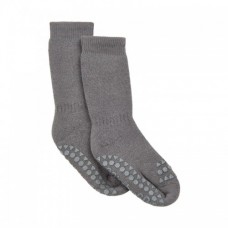 Non-slip socks, 17-20 - dark grey