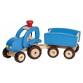 Tractor with trailer - blue