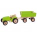 Tractor with trailer - green