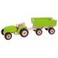 Tractor with trailer - green