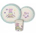 Bamboo dinner set - Peppa Pig