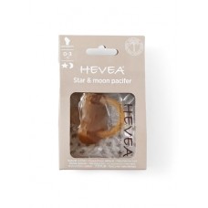 Hevea Pacifier, 0-3 months - Star and moon