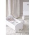 Doll bed with bedding set - White