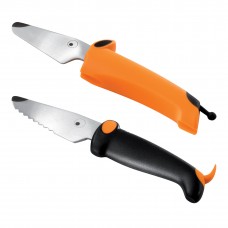 KinderKitchen knives, 2 parts, orange/black