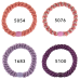 Bon Dep Kknekki hair elastic - Purple/Rose (4 pcs)