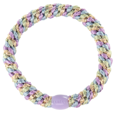 Bon Dep Kknekki hair elastic - Mix lavender / seablue glitter