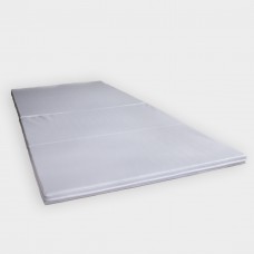 4-fold mattress with slip pad, gray