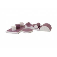 Intro-set large, pastel violet / white