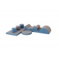 Intro-set large, pastel blue / gray