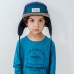 Cap, Corduroy block 5-panel with ears - Green (Size XL, 7-14 years)