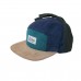 Cap, Corduroy block 5-panel with ears - Green (Size XL, 7-14 years)