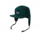 Cap, Wool 5-panel with ears - Green / Black (Size L, 4-7 years)