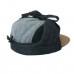 Cap, Wool block 5-panel with ears - Grey/Blue (Size M, 1.5-3 years)