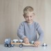 Truck with cars, blue