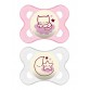Pacifier, night pacifier 0-6 months - Pink