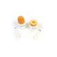 Egg cups with eggs