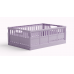 Made Crate Maxi Folding Box, Lilac